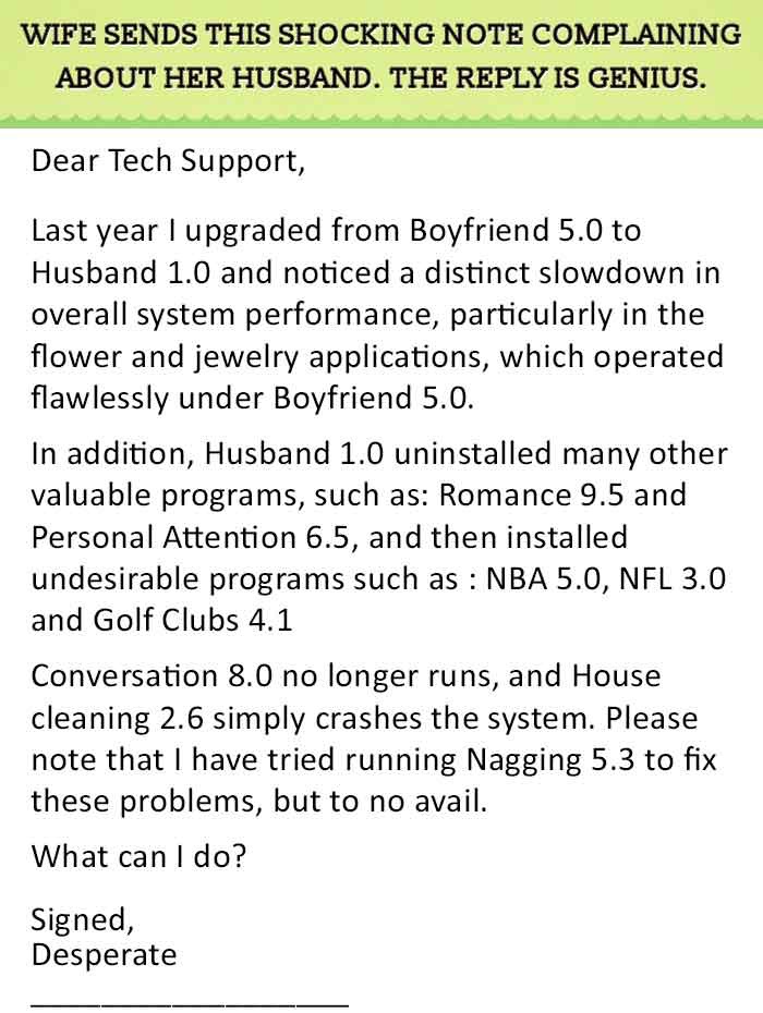 Dear Tech Support