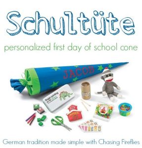 This idea is adapted from a German first day of school tradition. 