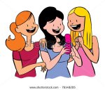 stock-vector-girls-reading-a-text-message-on-the-mobilephone-76149205